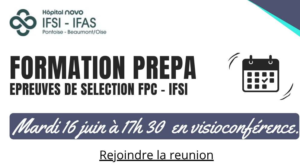 Réunion d’information préparation au épreuves de sélection pour l’entrée en IFSI.