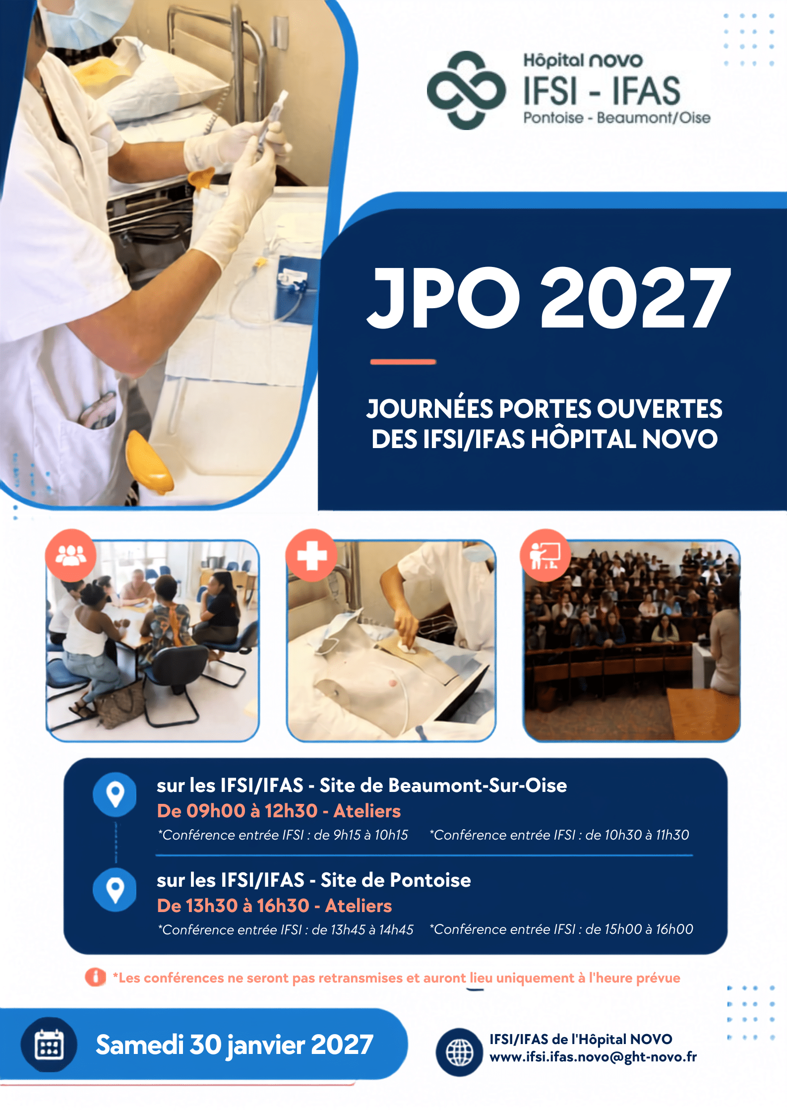 Journ&eacute;es portes ouvertes 2027&nbsp;des IFSI/IFAS de l&rsquo;H&ocirc;pital NOVO&nbsp;